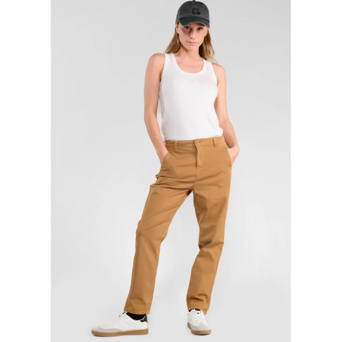 Pantalon chino ERLE beige Nell en coton