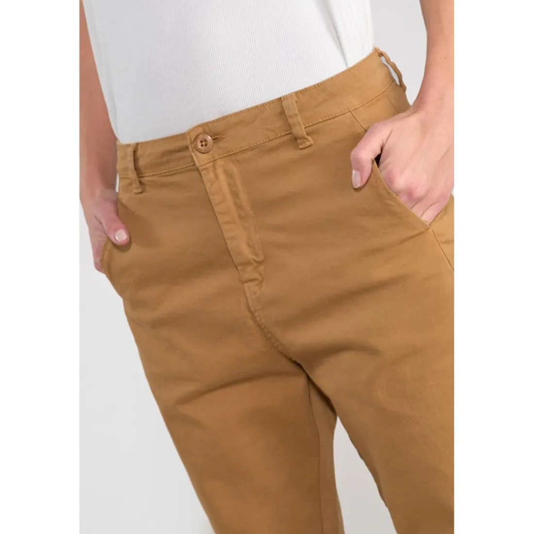 Pantalon chino ERLE beige Nell en coton