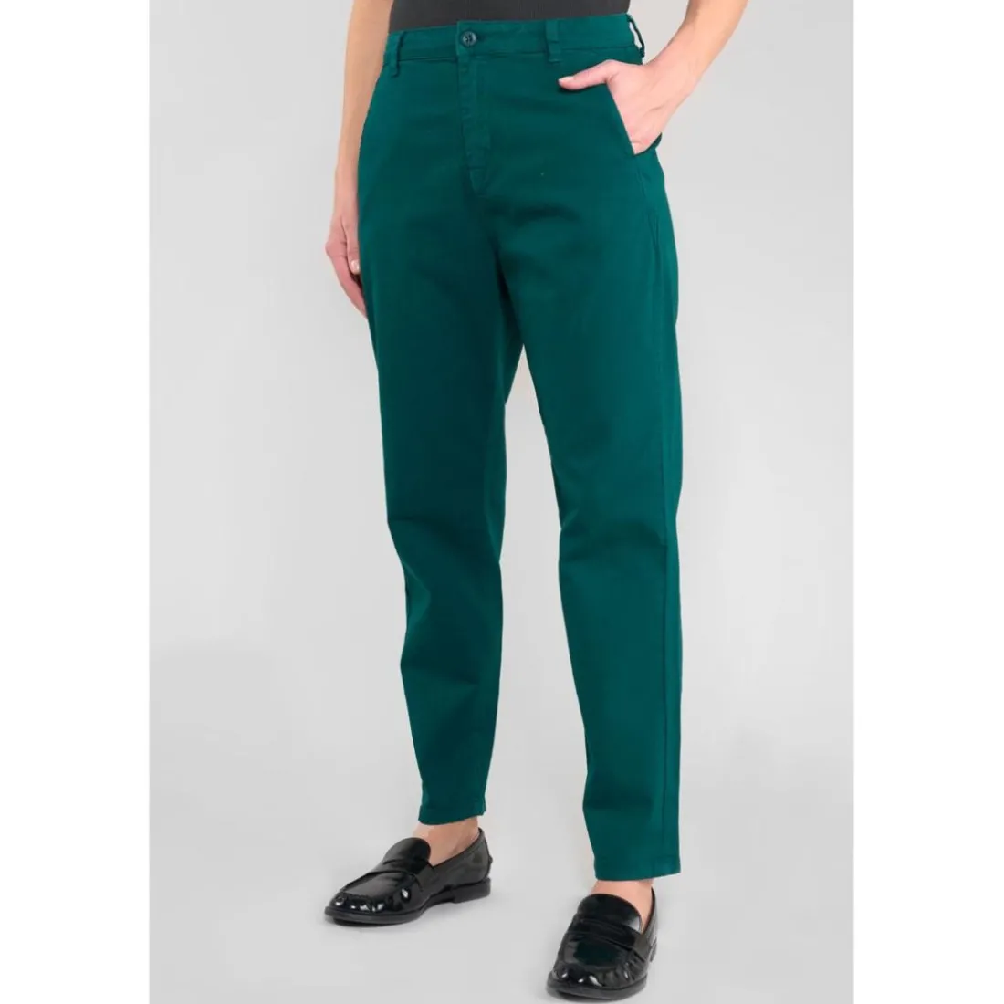 Pantalon chino ERLE bleu Gigi en coton