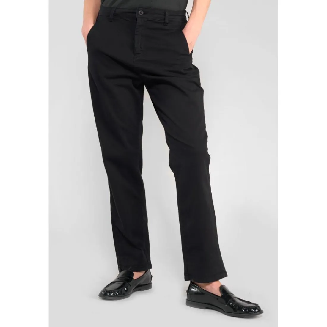 Pantalon chino ERLE noir Emma en coton