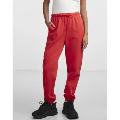 Pantalon de survêtement rouge en coton Zola