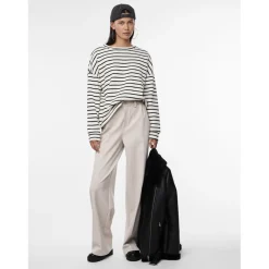 Pantalon de tailleur large gris Yule