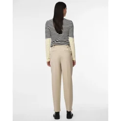 Pantalon de tailleur large gris Eva