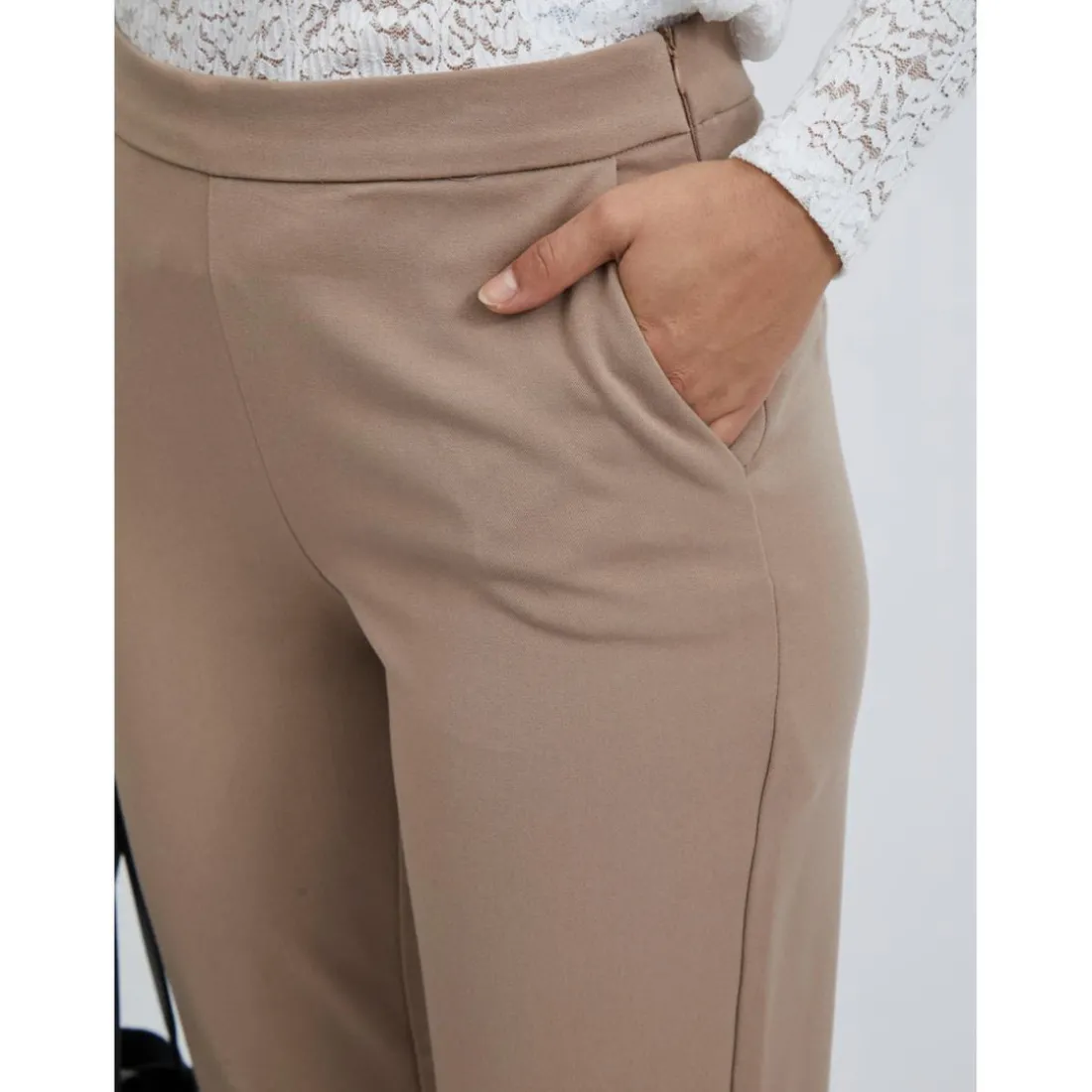 Pantalon de tailleur marron Page