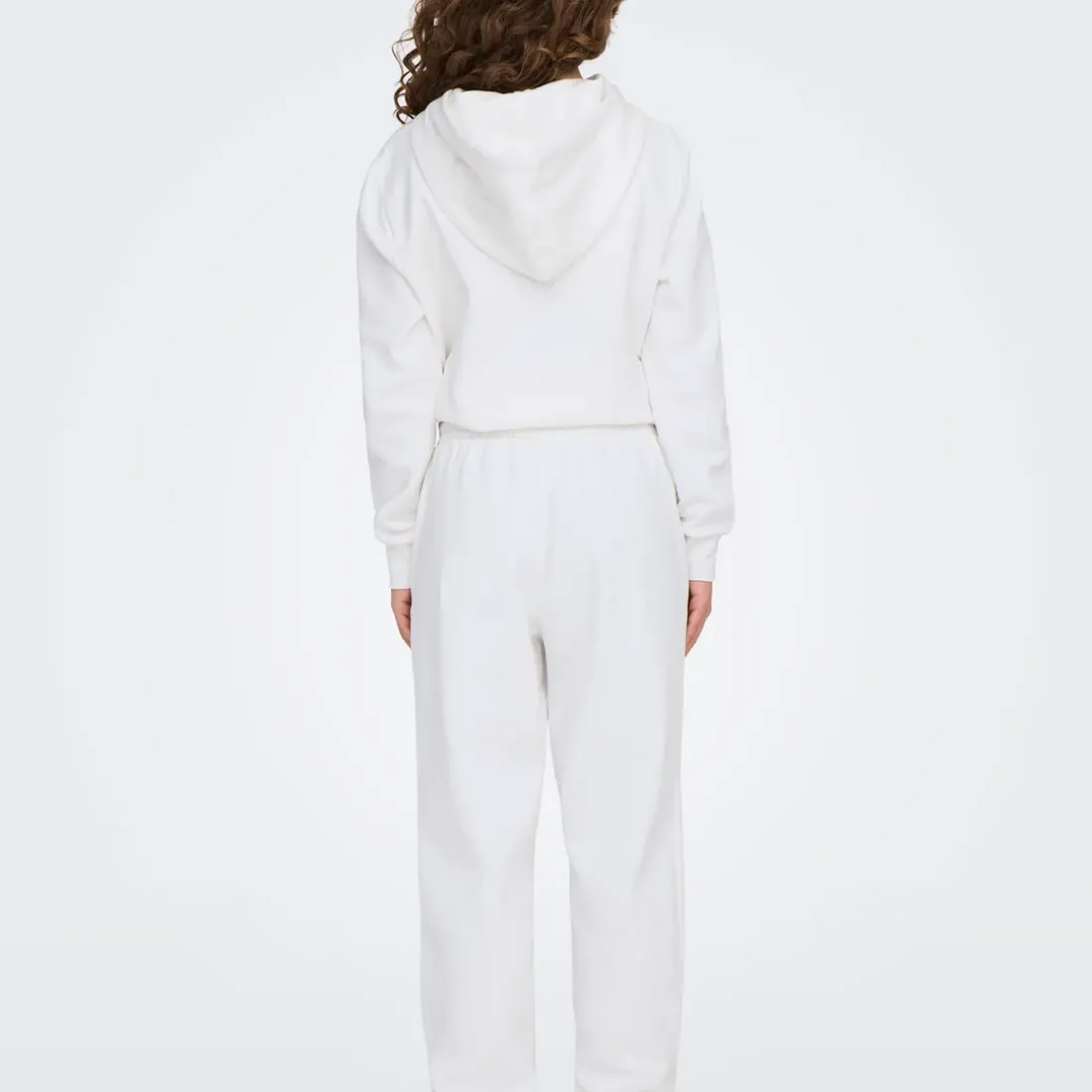 Pantalon decontracté Noomi - Blanc cassé/ Coeur doré en coton Elsie