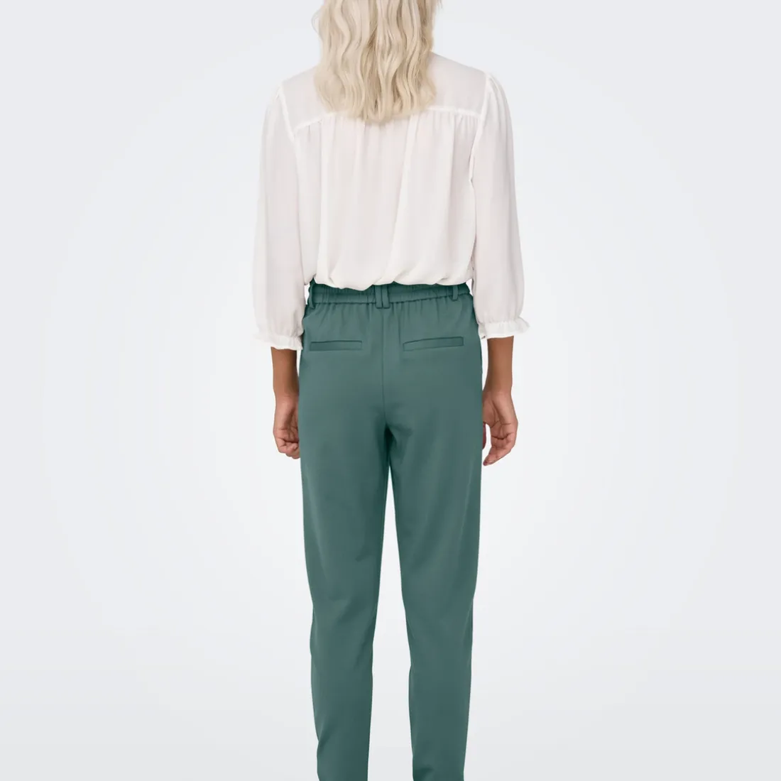 Pantalon decontracté ONLPOPTRASH - Vert en viscose Ula