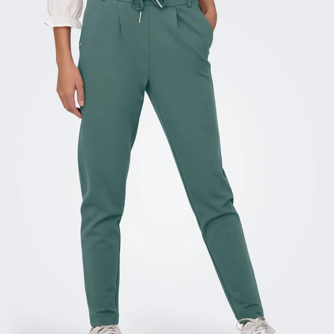 Pantalon decontracté ONLPOPTRASH - Vert en viscose Ula