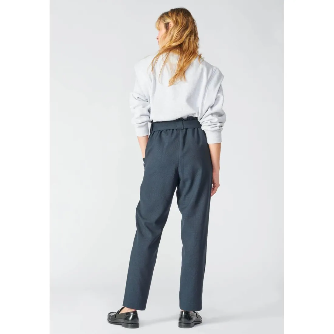 Pantalon droit BEVERLY bleu