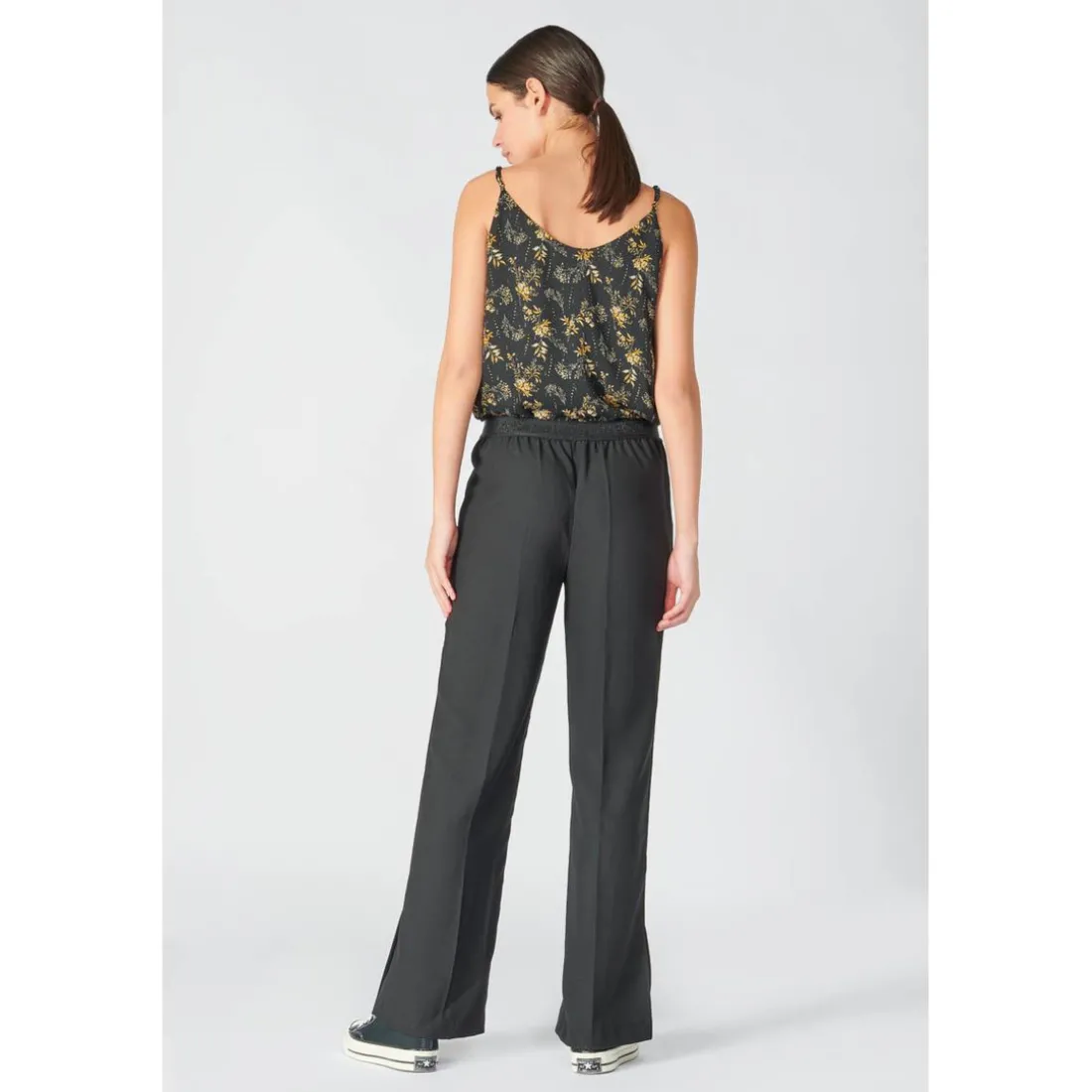 Pantalon droit ROSALY noir