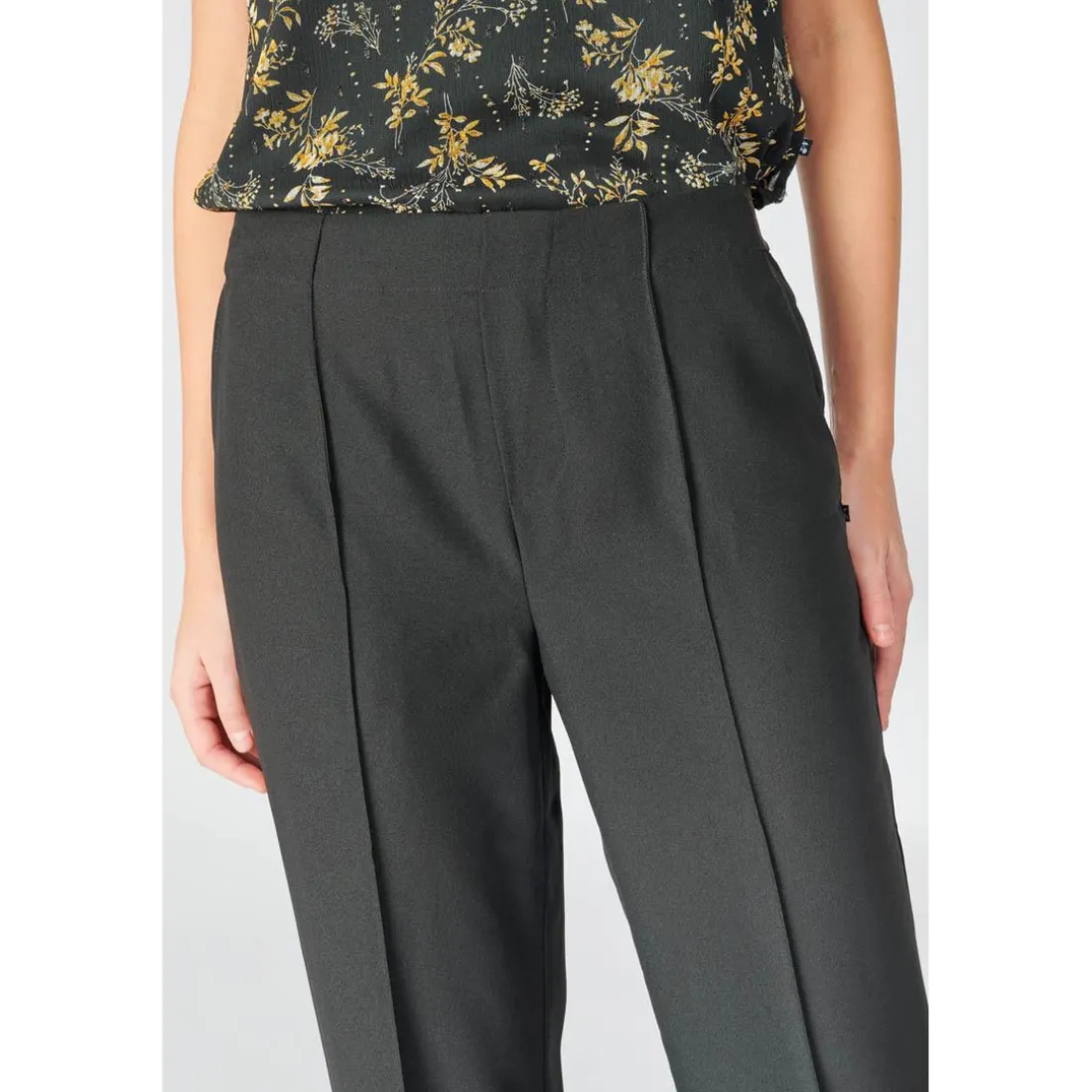 Pantalon droit ROSALY noir