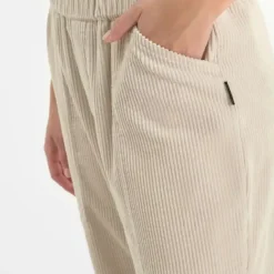 Pantalon droite CORDO beige Queen en coton