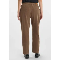 Pantalon droite CORDO marron Maud en coton