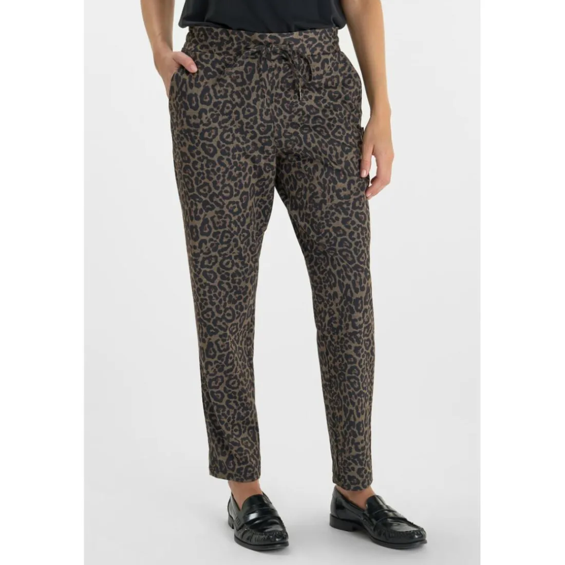 Pantalon droite LEOPA marron Lane
