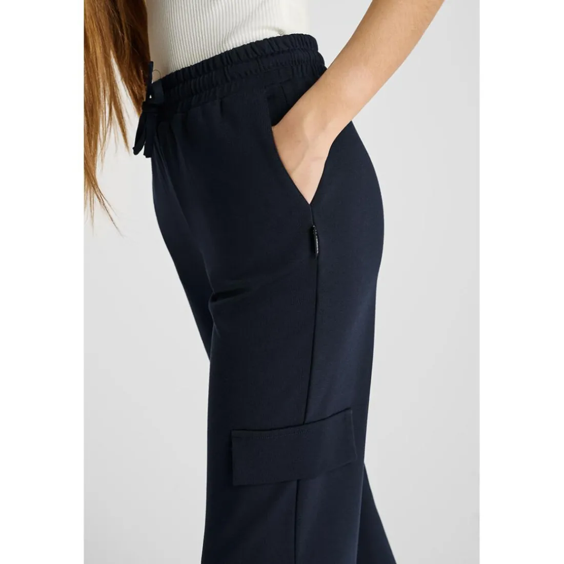 Pantalon droite MITAGI bleu Kai