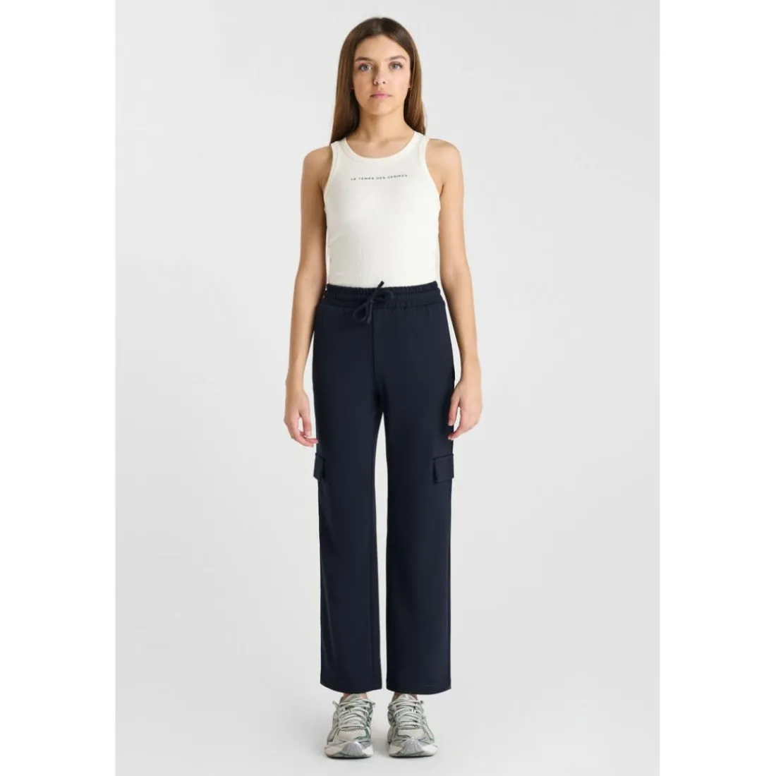 Pantalon droite MITAGI bleu Kai