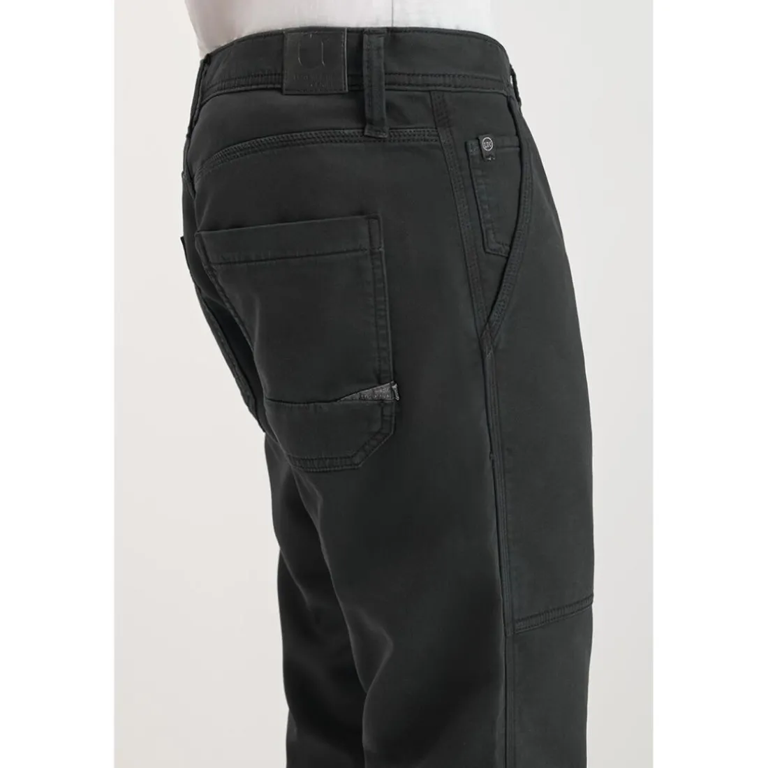 Pantalon droite WORK noir Dane en coton