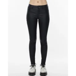Pantalon en simili-cuir noir Julia