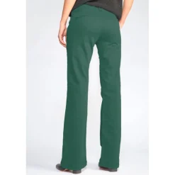 Pantalon Flare Joelle vert sapin en coton