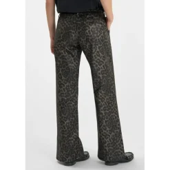 Pantalon flare TAHIS noir Lucie en coton