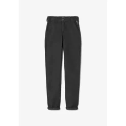 Pantalon garçon, chino Jogg Kurty noir en coton