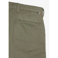 Pantalon garçon, chino Jogg Kurty aloe vert en coton