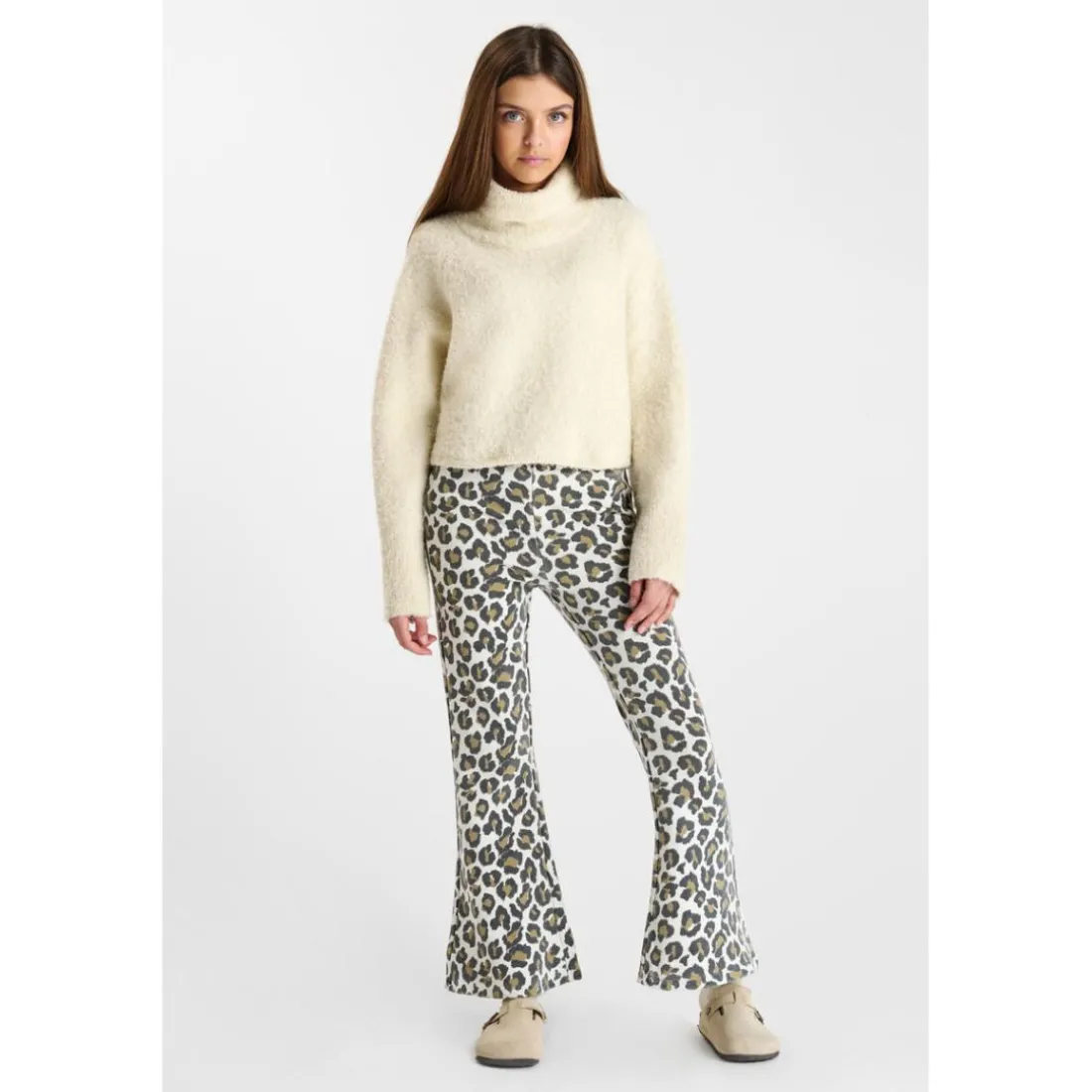 Pantalon jogpant marron Sia en coton