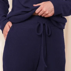 Pantalon large - Bleu