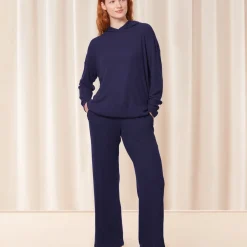 Pantalon large - Bleu