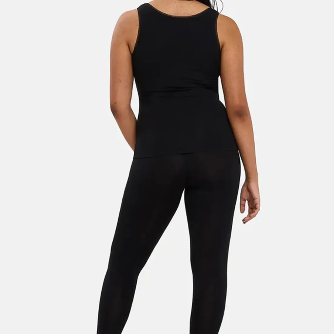 Pantalon legging thermique- Noir en viscose