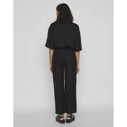 Pantalon loose fit noir Joy en viscose