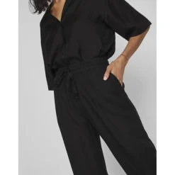 Pantalon loose fit noir Joy en viscose