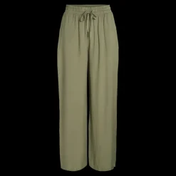 Pantalon loose fit vert foncé en viscose