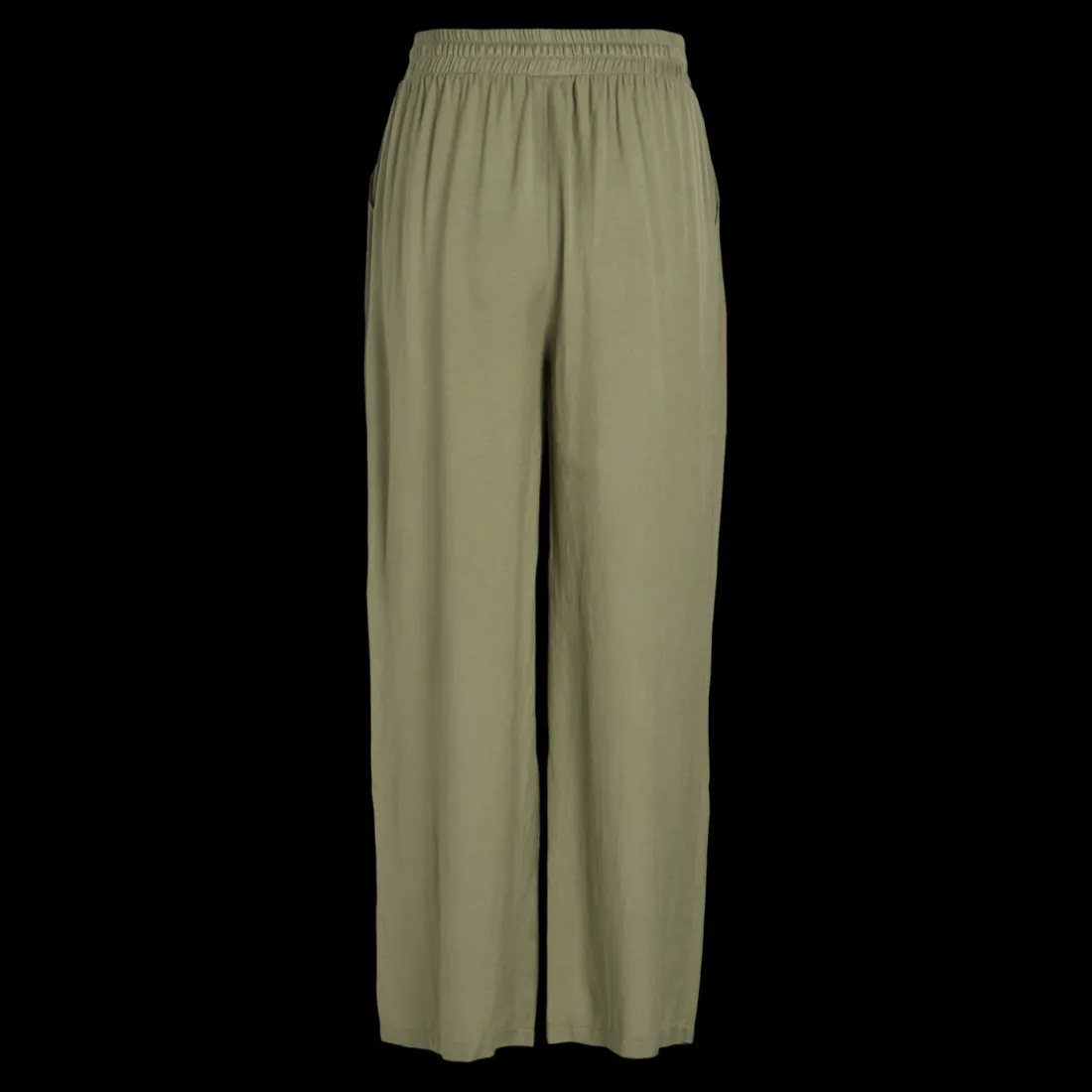 Pantalon loose fit vert foncé en viscose