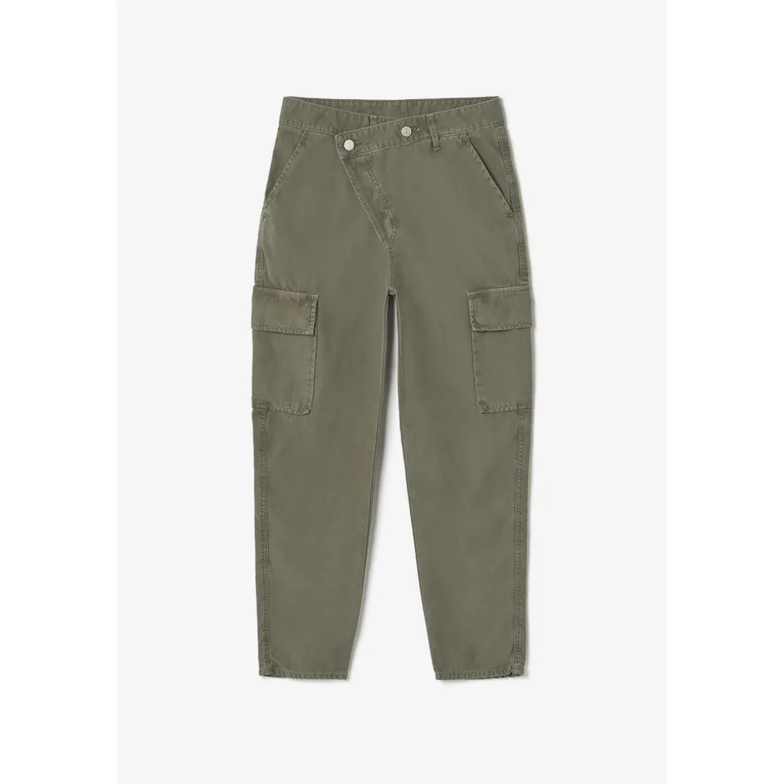 Pantalon loose, large COSYARMY vert en coton
