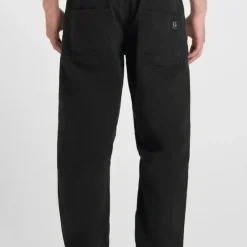 Pantalon loose, large HOBO noir Jesse en coton