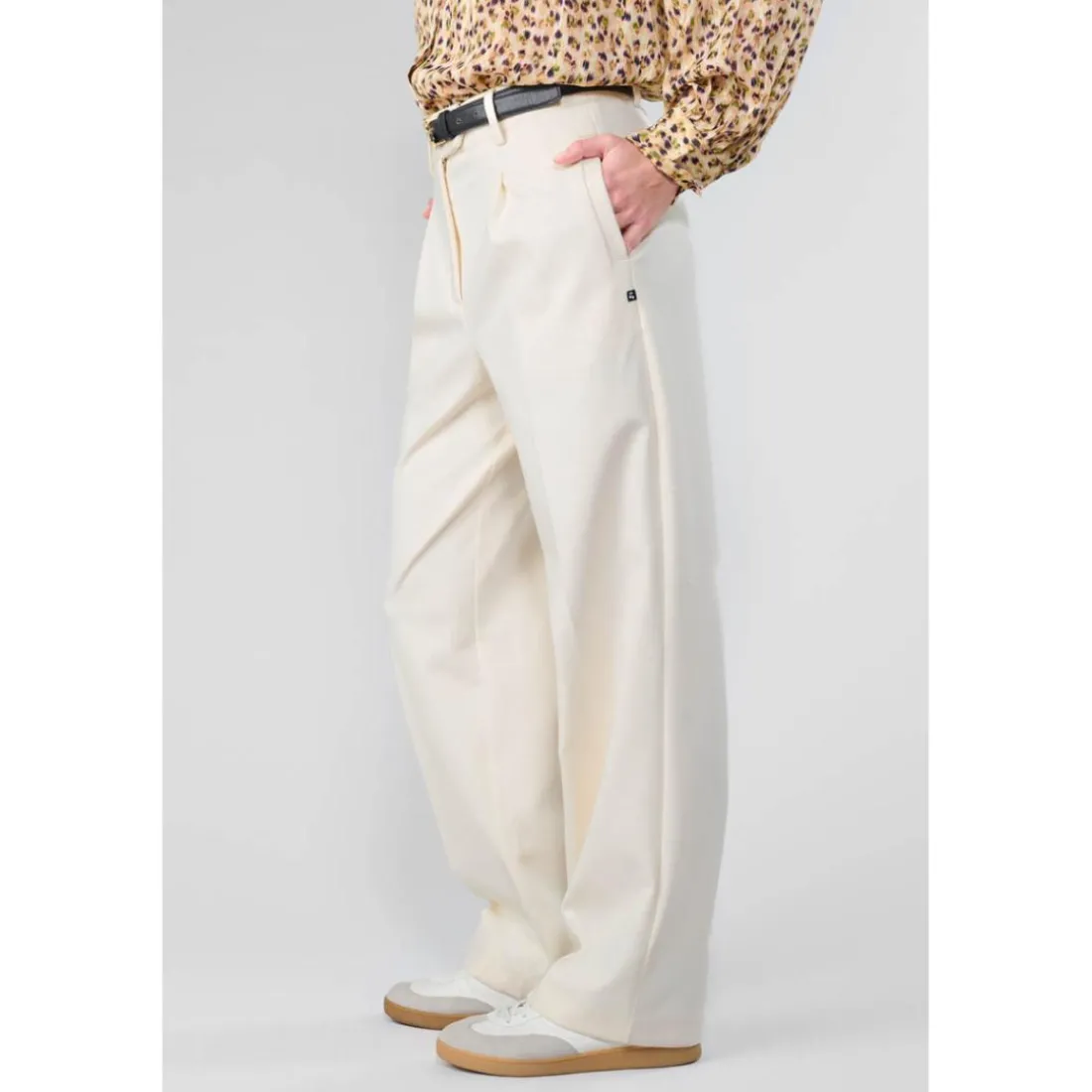 Pantalon loose, large IGOR blanc Meg