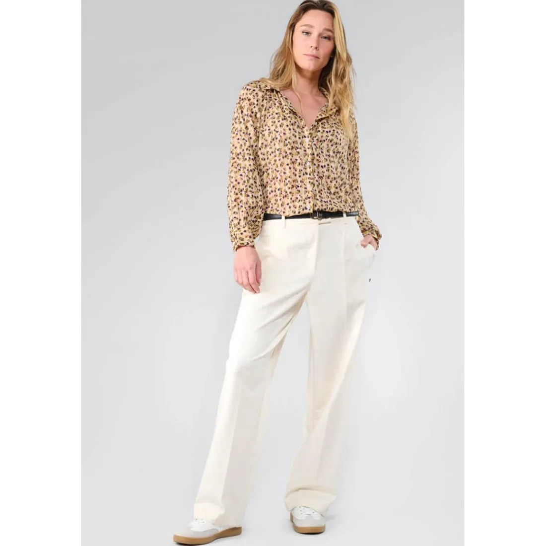 Pantalon loose, large IGOR blanc Meg