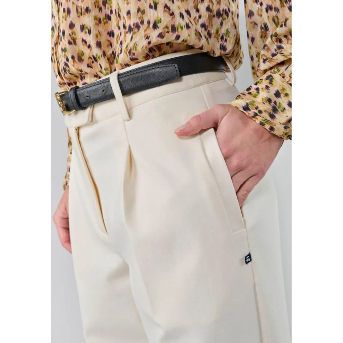Pantalon loose, large IGOR blanc Meg