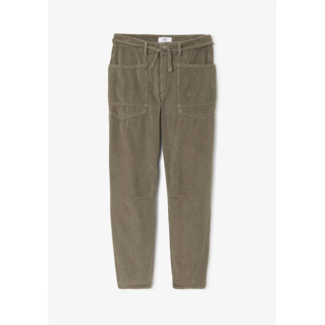 Pantalon loose, large MADIE marron Dot