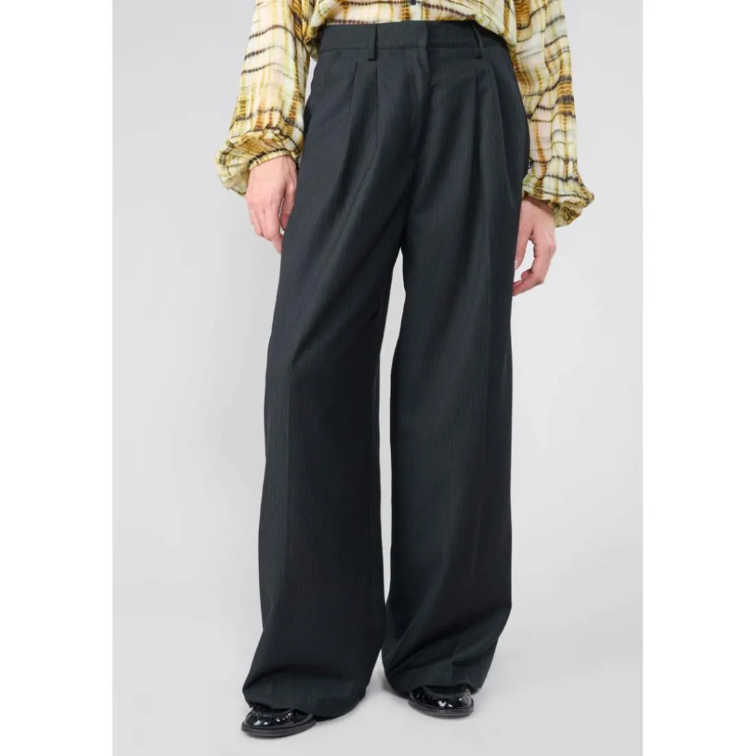 Pantalon loose, large SAGUES noir Pia