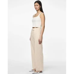 Pantalon loose string en coton Sally beige Quin