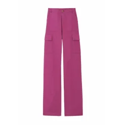 Pantalon PINA mauve en coton violet