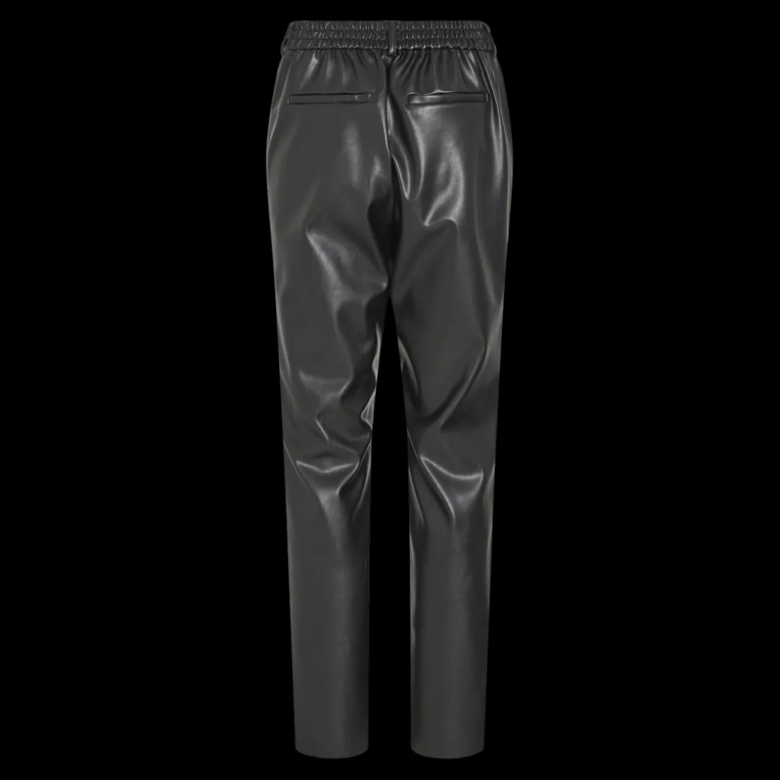 Pantalon regular fit noir Gia