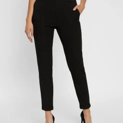 Pantalon Regular Fit Taille moyenne noir