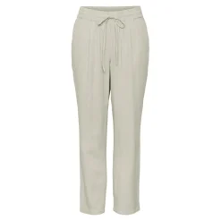 Pantalon Regular Fit Taille moyenne Longueur cheville beige