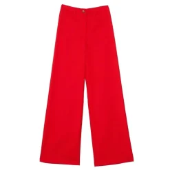 Pantalon rouge SONNY VELOURS en coton