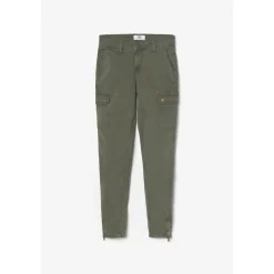 Pantalon slim ARMY marron en coton