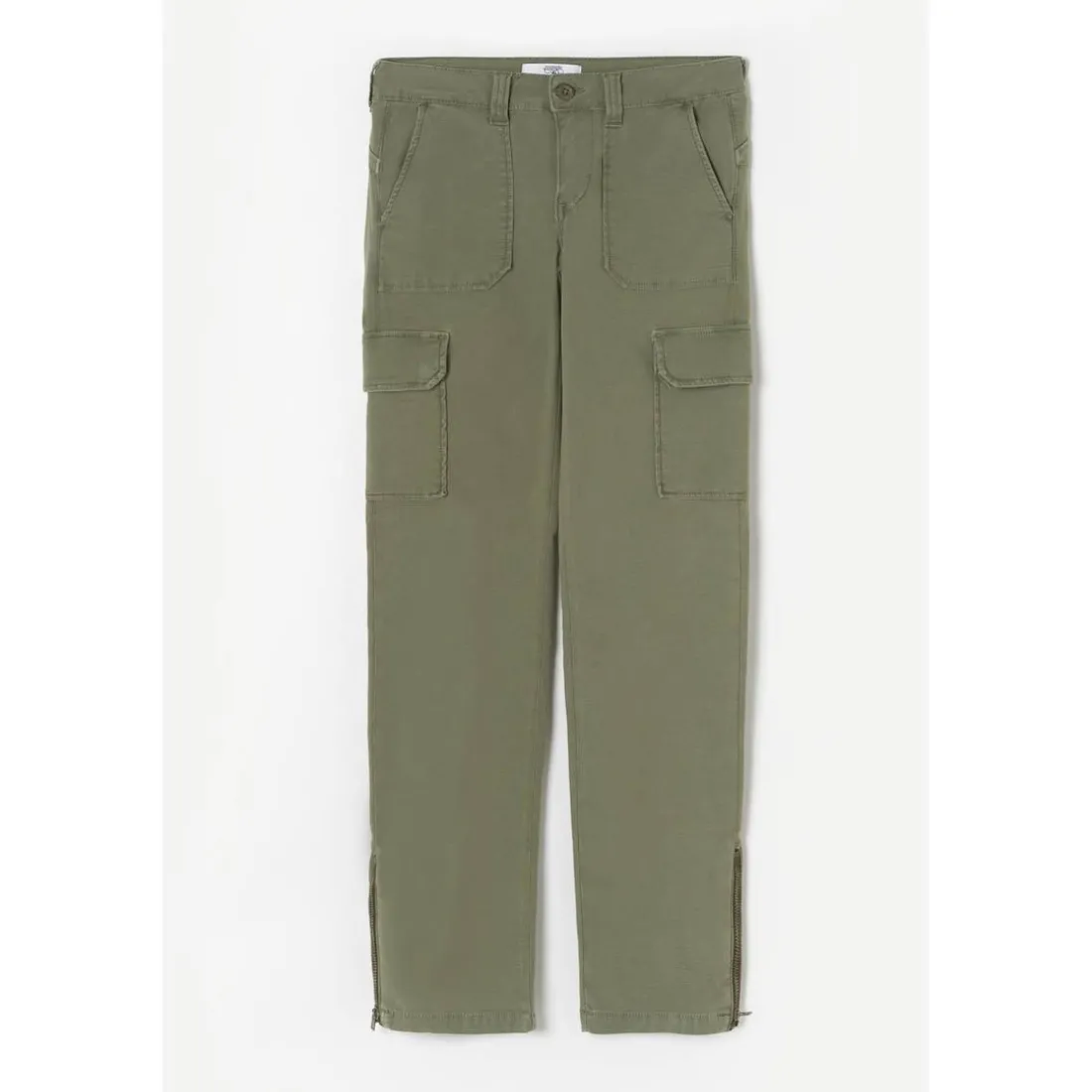 Pantalon slim BALARD vert en coton