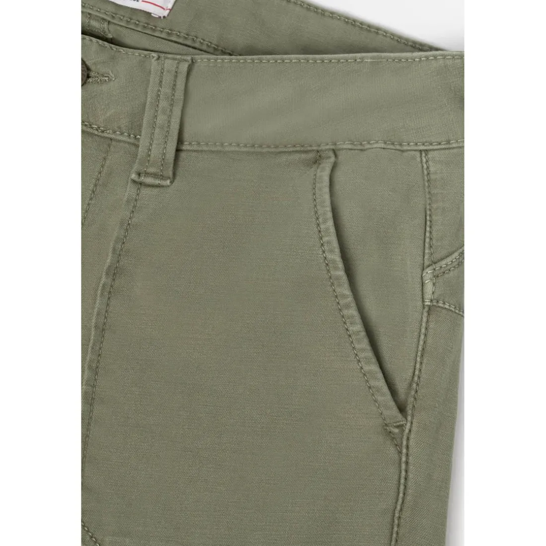 Pantalon slim BALARD vert en coton