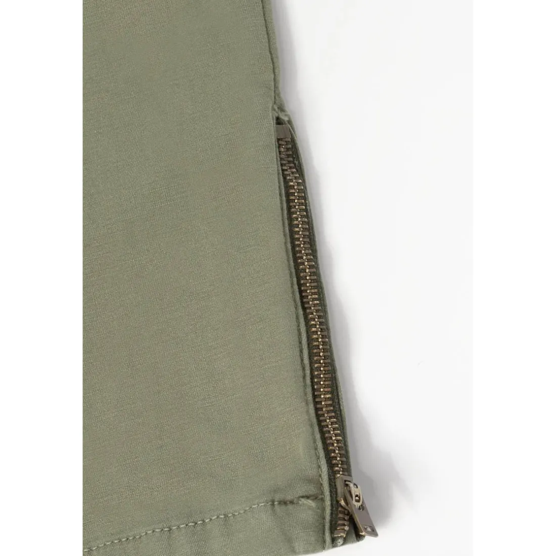 Pantalon slim BALARD vert en coton